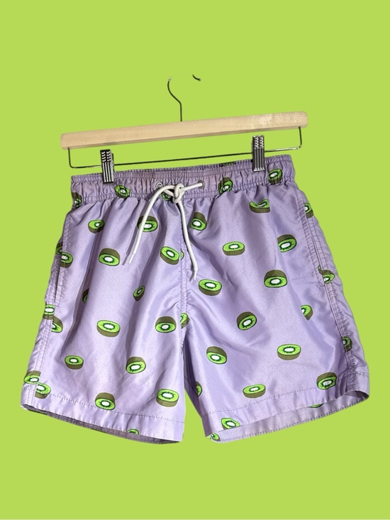 H&M Other - H&M Kiwi Pattern Lavender Drawstring Swim Trunks Size XS